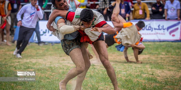 Traditional wrestling competition in northeastern Iran
