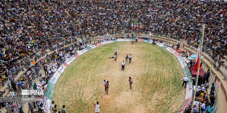 Traditional wrestling competition in northeastern Iran