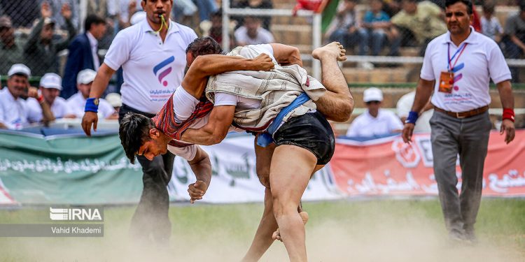 Traditional wrestling competition in northeastern Iran
